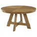 Danvers - Round Wood Dining Table - Brown Oak – Dining Tables by Coaster Fine Furniture at Furniture Wholesale Plus , Nashville furniture store