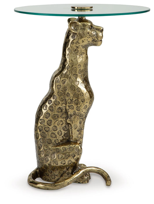 Vallain - Accent Table - Antique Gold Finish – Accent Tables by Signature Design by Ashley® at Furniture Wholesale Plus , Nashville furniture store