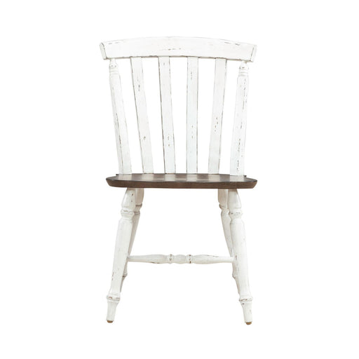 Al Fresco - Slat Back Side Chair - Graphite & Whitestone – Side Chairs by Liberty Furniture at Furniture Wholesale Plus , Nashville furniture store