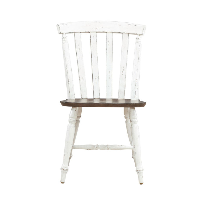 Al Fresco - Slat Back Side Chair - Graphite & Whitestone – Side Chairs by Liberty Furniture at Furniture Wholesale Plus , Nashville furniture store