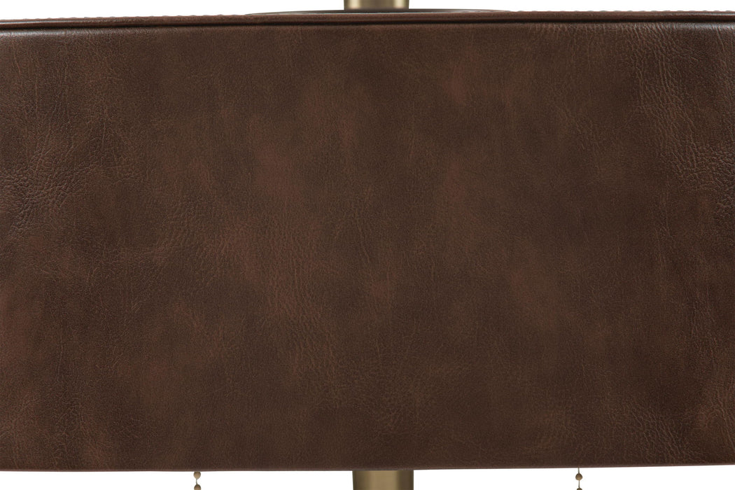 Arcmond - Metal Table Lamp - Brown / Gold Finish – Table Lamps by Signature Design by Ashley® at Furniture Wholesale Plus , Nashville furniture store