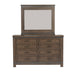 Thornwood Hills - Mirror Metal Strip Accents - Rock Beaten Brown – Mirrors by Liberty Furniture at Furniture Wholesale Plus , Nashville furniture store