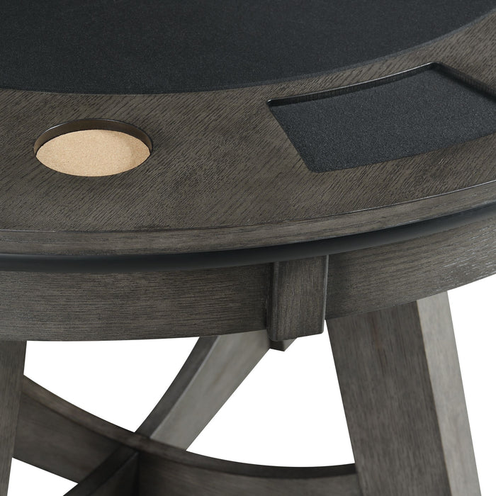Prince - Round Game Table - Gray – Gaming Tables by Elements International at Furniture Wholesale Plus , Nashville furniture store