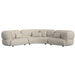 Four Seasons - Sectional Set With 6 Pillows - Camel – Stationary Sectionals by Elements International at Furniture Wholesale Plus , Nashville furniture store