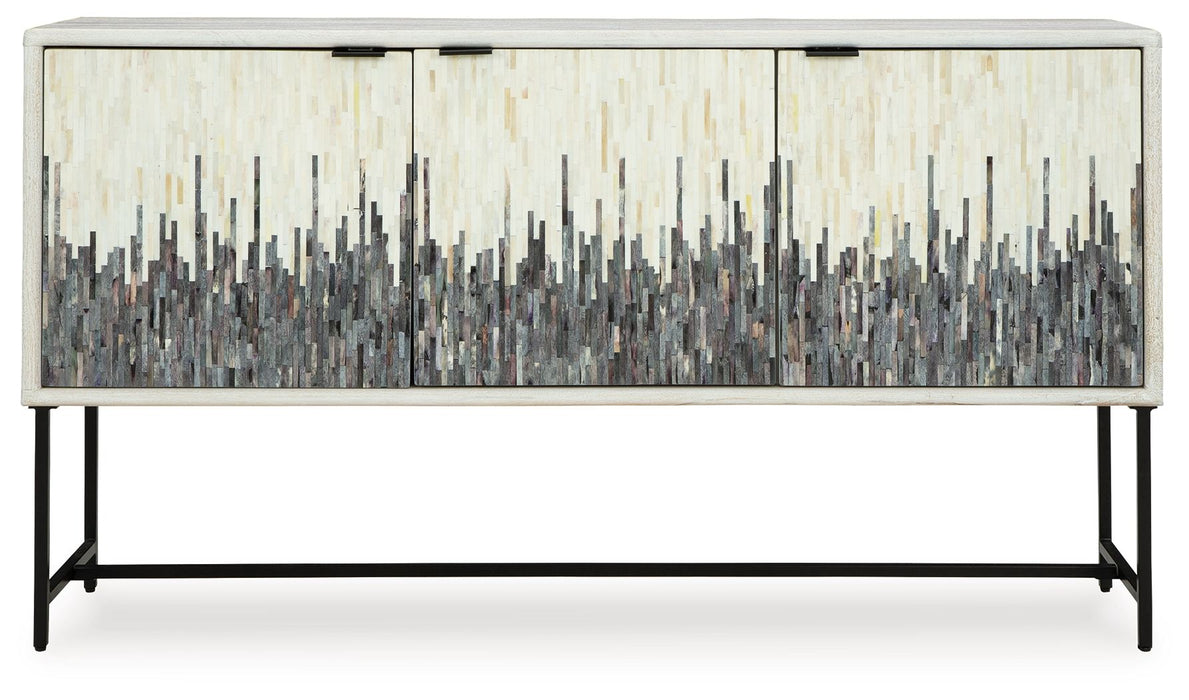 Freyton - Accent Cabinet - White / Gray – Accent Cabinets by Signature Design by Ashley® at Furniture Wholesale Plus , Nashville furniture store