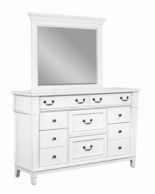 Stoney Creek - Mirror - Weathered White - Premium Bedroom Mirrors from Emerald Home - Just $239! Shop now at Furniture Wholesale Plus  We are the best furniture store in Nashville, Hendersonville, Goodlettsville, Madison, Antioch, Mount Juliet, Lebanon, Gallatin, Springfield, Murfreesboro, Franklin, Brentwood