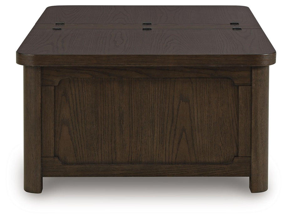 Breckington - Cocktail Table With Storage - Dark Brown – Cocktail Tables by Signature Design by Ashley® at Furniture Wholesale Plus , Nashville furniture store