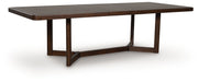 Dilenno - Rectangular Dining Room Extension Table - Dark Brown – Dining Tables with Extensions by Signature Design by Ashley® at Furniture Wholesale Plus , Nashville furniture store