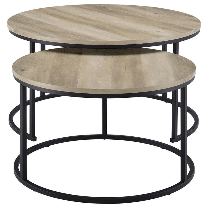 Lainey - 2 Piece Round Faux Marble Nesting Coffee Table – Nesting Tables by CoasterEveryday at Furniture Wholesale Plus , Nashville furniture store