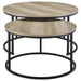 Lainey - 2 Piece Round Faux Marble Nesting Coffee Table – Nesting Tables by CoasterEveryday at Furniture Wholesale Plus , Nashville furniture store