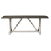 Willowrun - Trestle Table - Rustic White / Weathered Gray Top – Dining Tables by Liberty Furniture at Furniture Wholesale Plus , Nashville furniture store