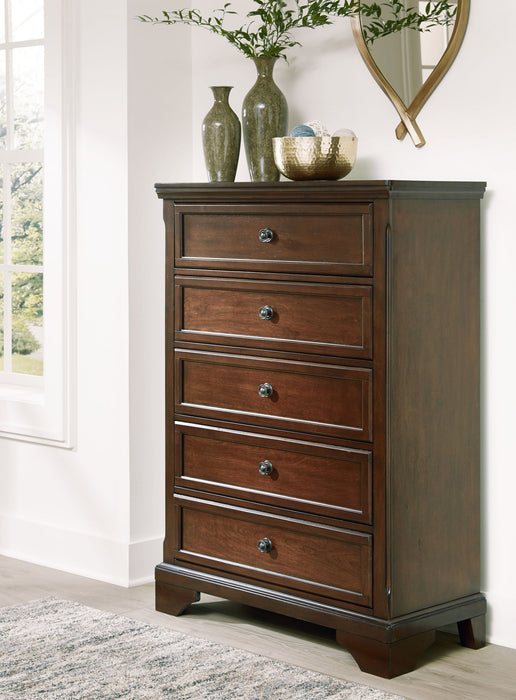 Trellington - Five Drawer Chest - Brown – Accent Chests by Signature Design by Ashley® at Furniture Wholesale Plus , Nashville furniture store
