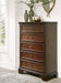 Trellington - Five Drawer Chest - Brown – Accent Chests by Signature Design by Ashley® at Furniture Wholesale Plus , Nashville furniture store