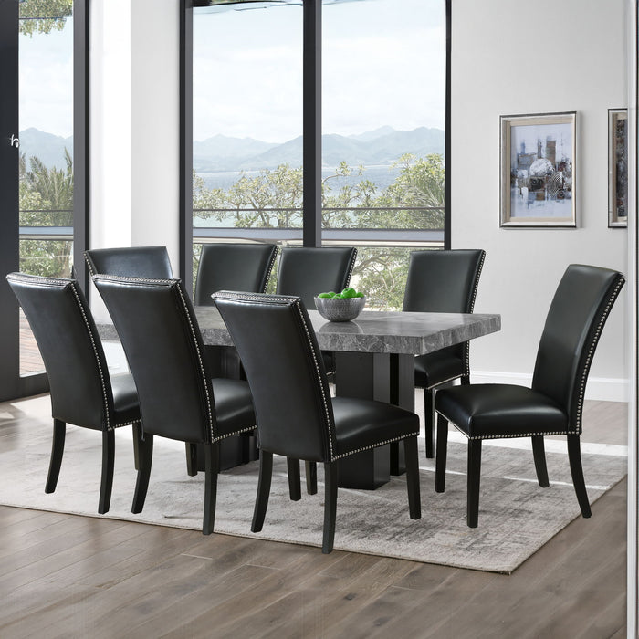 Camila - Rectangular Dining Set - Gray Top – 5 Piece Dining Room Sets by Steve Silver Furniture at Furniture Wholesale Plus , Nashville furniture store