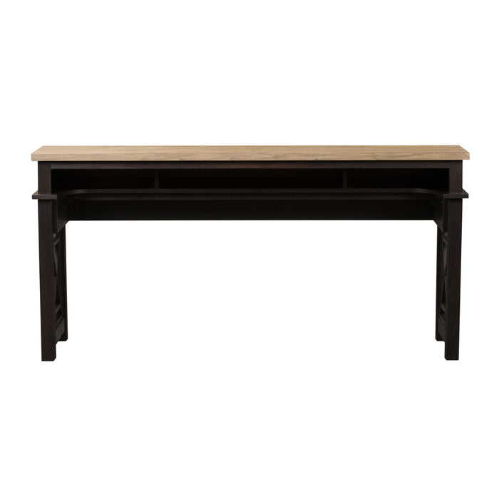 Heatherbrook - 4 Piece Console Set (1 Console 3 Stools) - Charcoal & Ash – 4 Piece Dining Room Sets by Liberty Furniture at Furniture Wholesale Plus , Nashville furniture store