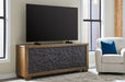 Rosswain - Extra Large TV Stand - Warm Brown – TV Stands by Signature Design by Ashley® at Furniture Wholesale Plus , Nashville furniture store