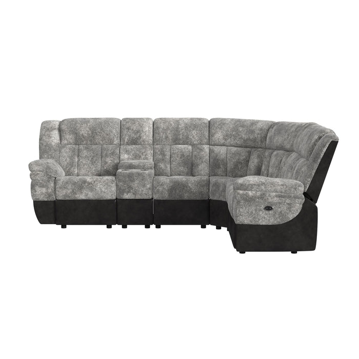 Santorini - 6 Piece Motion Sectional Set – Reclining Sectionals by Elements International at Furniture Wholesale Plus , Nashville furniture store