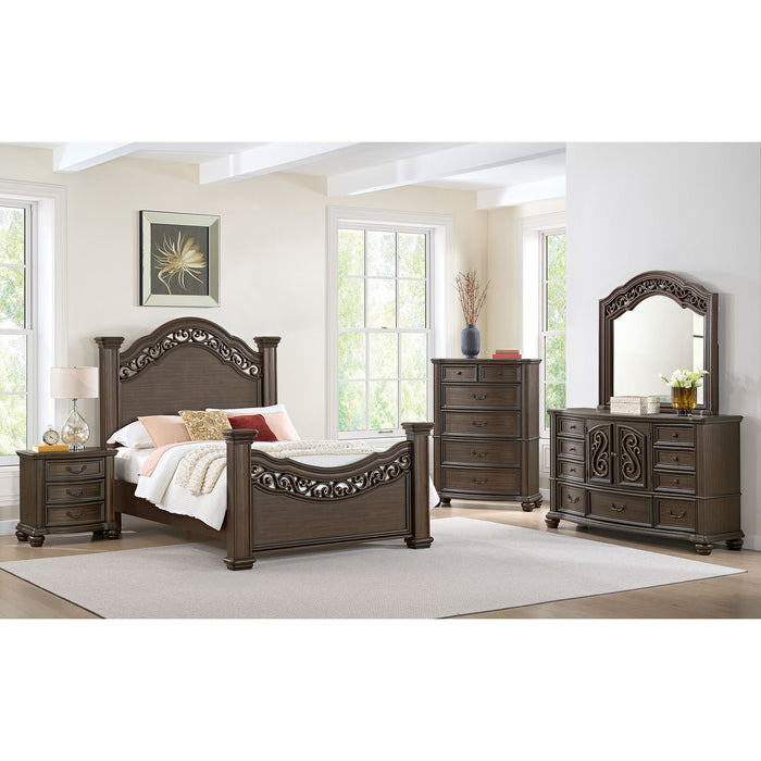Brunswick - 5-Drawer Chest - Mahogany – Accent Chests by Elements International at Furniture Wholesale Plus , Nashville furniture store