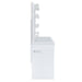 Amia - Complete Vanity With Lightbulbs - Glossy White – Vanity Desks by Elements International at Furniture Wholesale Plus , Nashville furniture store