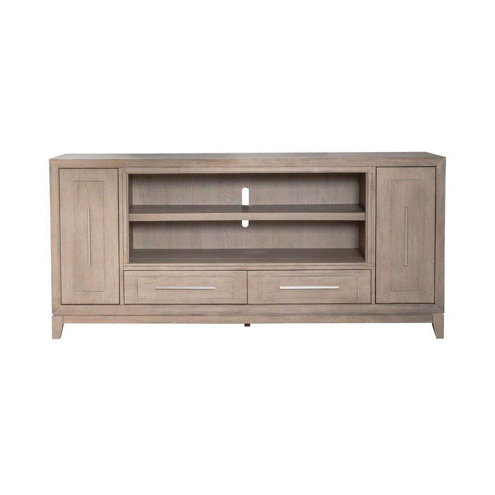Fireplace TV Consoles - 80" Fireplace TV Console - Light Brown – Fireplace TV Stands by Liberty Furniture at Furniture Wholesale Plus , Nashville furniture store