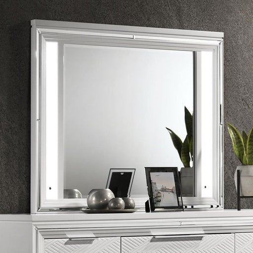 Marmore - LED Dresser Mirror - White - Premium Bedroom Mirrors from Coaster Fine Furniture - Just $339! Shop now at Furniture Wholesale Plus  We are the best furniture store in Nashville, Hendersonville, Goodlettsville, Madison, Antioch, Mount Juliet, Lebanon, Gallatin, Springfield, Murfreesboro, Franklin, Brentwood