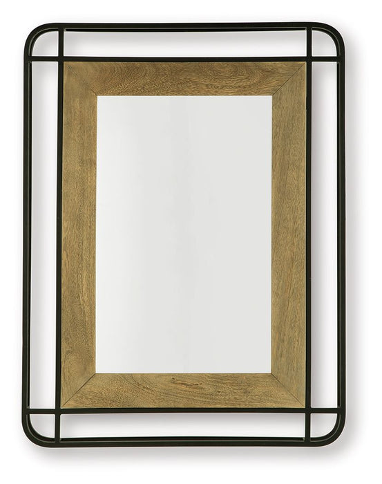 Beelman - Accent Mirror - Black / Brown – Accent Mirrors by Signature Design by Ashley® at Furniture Wholesale Plus , Nashville furniture store
