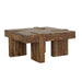 Samira - Square Solid Wood Coffee Table - Natural Sheesham – Coffee Tables by CoasterEssence at Furniture Wholesale Plus , Nashville furniture store