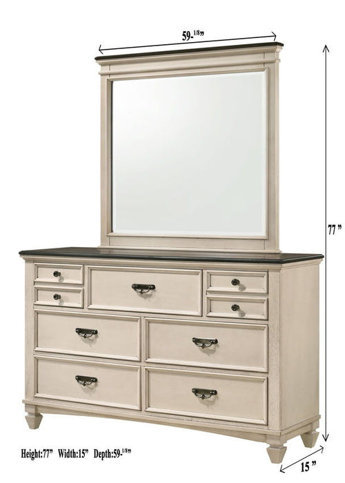Sawyer - Dresser, Mirror – Dressers by Crown Mark at Furniture Wholesale Plus , Nashville furniture store