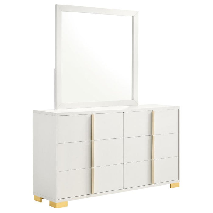 Marceline - 6-Drawer Dresser With Mirror – Dresser & Mirror by Coaster Fine Furniture at Furniture Wholesale Plus , Nashville furniture store
