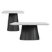 Edison - 2 Piece Occasional Table Set (Coffee Table & End Table) - White And Black – Table Sets by Elements International at Furniture Wholesale Plus , Nashville furniture store