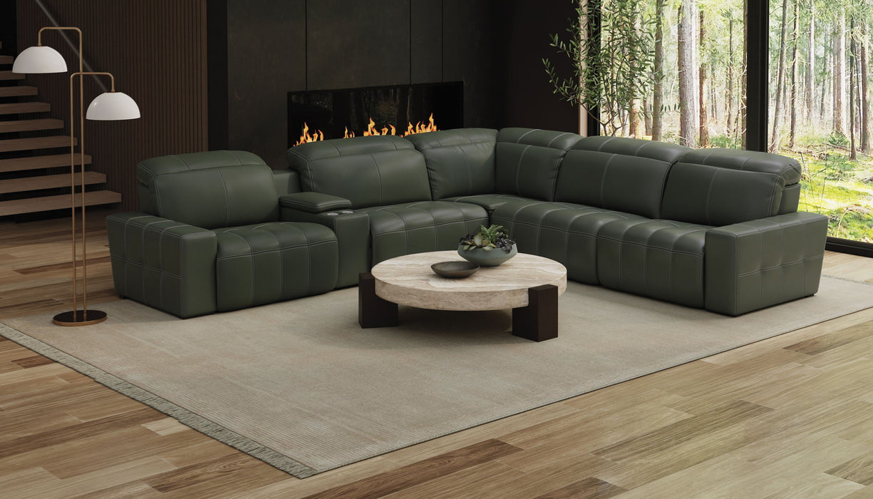 Spoleto - 6 Piece Power Reclining Sectional - Pine – Reclining Sectionals by Jackson at Furniture Wholesale Plus , Nashville furniture store