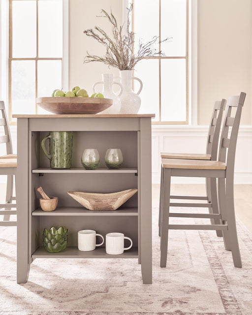 Harperfeld - Rectangular Dining Room Counter Table - Natural / Gray – Counter Tables by Signature Design by Ashley® at Furniture Wholesale Plus , Nashville furniture store