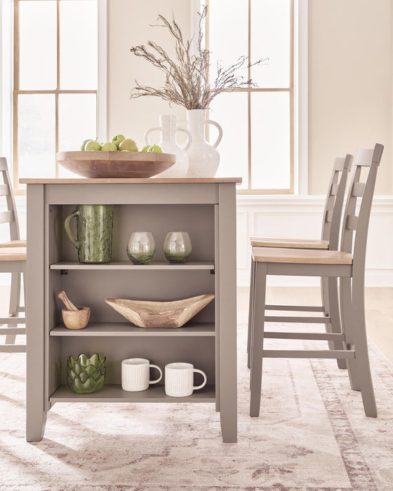 Harperfeld - Rectangular Dining Room Counter Table - Natural / Gray – Counter Tables by Signature Design by Ashley® at Furniture Wholesale Plus , Nashville furniture store