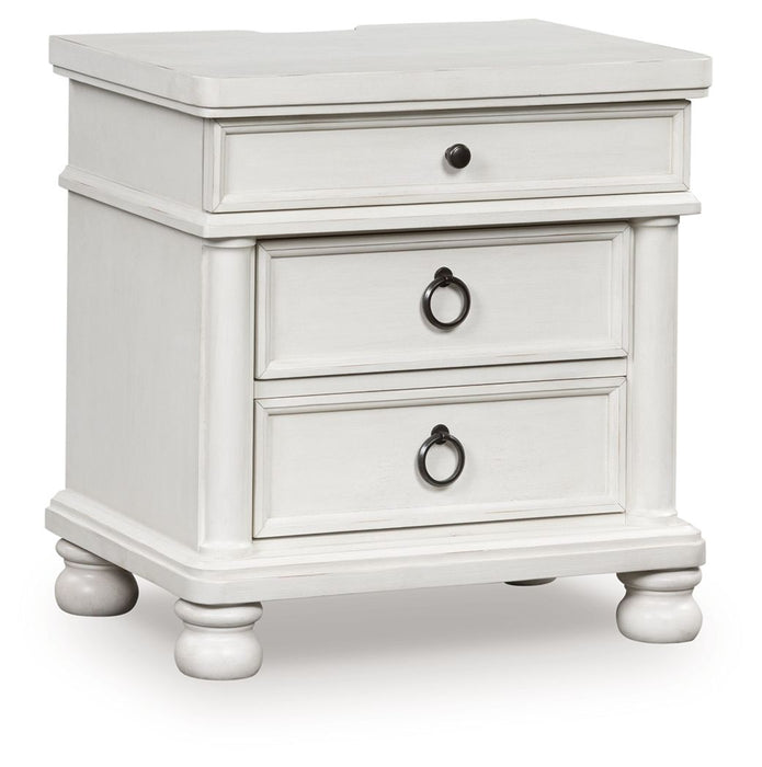 Rowlenstown - Three Drawer Night Stand – Nightstands w/ Charging Stations by Signature Design by Ashley® at Furniture Wholesale Plus , Nashville furniture store