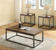 Lorenza - 3 Piece Table Set - Brown – Table Sets by Steve Silver Furniture at Furniture Wholesale Plus , Nashville furniture store