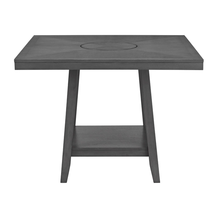 Seneca - Square Counter Table With Lazy Susan – Counter Tables by Elements International at Furniture Wholesale Plus , Nashville furniture store