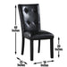 Sterling - Parsons Chair (Set of 2) - Black – Chair Sets by Steve Silver Furniture at Furniture Wholesale Plus , Nashville furniture store