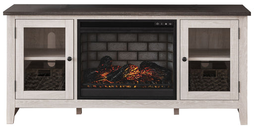 Dorrinson - TV Stand With Fireplace Insert – Fireplace TV Stands by Signature Design by Ashley® at Furniture Wholesale Plus , Nashville furniture store