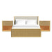 Sylvie - Bedroom Set With Upholstered Bed – 3 Piece Bedroom Sets by Elements International at Furniture Wholesale Plus , Nashville furniture store