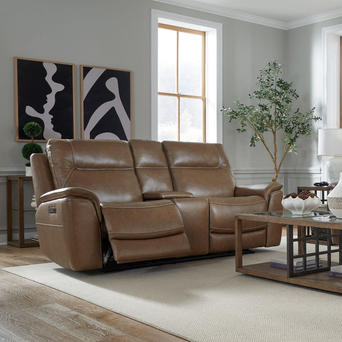 Collins - Loveseat With Console P3 & ZG - York Chestnut – Reclining Loveseats by Liberty Furniture at Furniture Wholesale Plus , Nashville furniture store