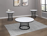 Hadley - 3-Piece Cocktail Table Set - White / Black – Table Sets by Crown Mark at Furniture Wholesale Plus , Nashville furniture store