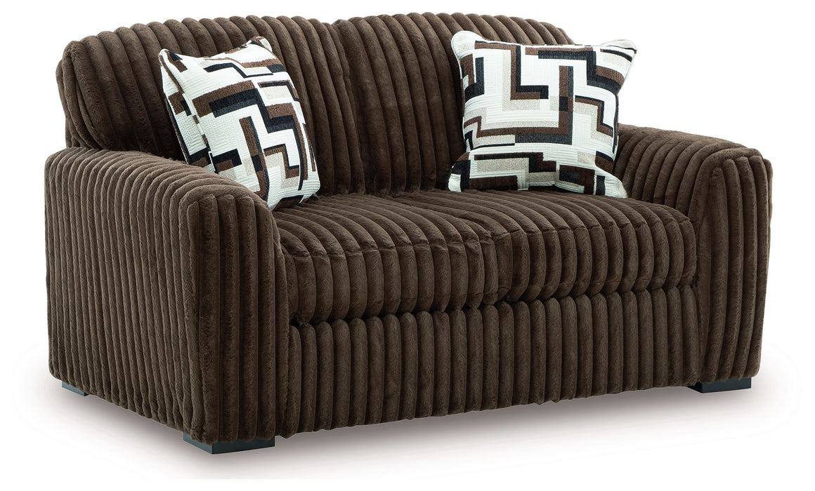 Midnight-Madness - Loveseat – Stationary Loveseats by Signature Design by Ashley® at Furniture Wholesale Plus , Nashville furniture store