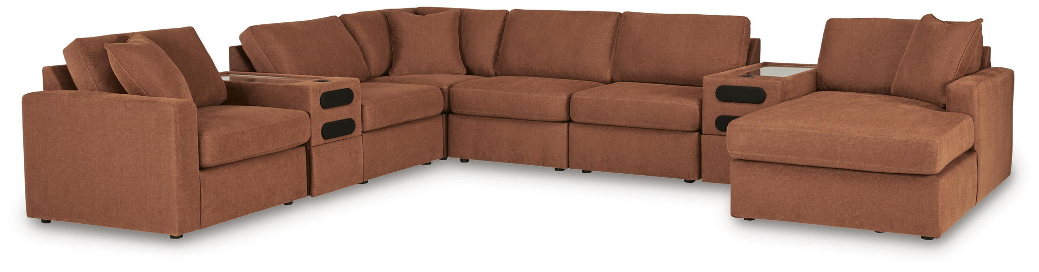 Modmax - U-Shaped Sectional - Spice – Stationary Sectionals by Signature Design by Ashley® at Furniture Wholesale Plus , Nashville furniture store