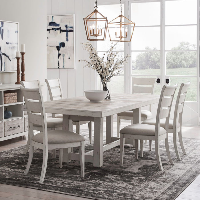 Backroads - Trestle Table Set – 5 Piece Dining Room Sets by Liberty Furniture at Furniture Wholesale Plus , Nashville furniture store