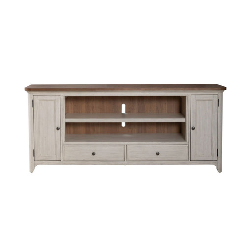 Fireplace TV Consoles - 80" Fireplace TV Console FTS - Brown – Fireplace TV Stands by Liberty Furniture at Furniture Wholesale Plus , Nashville furniture store