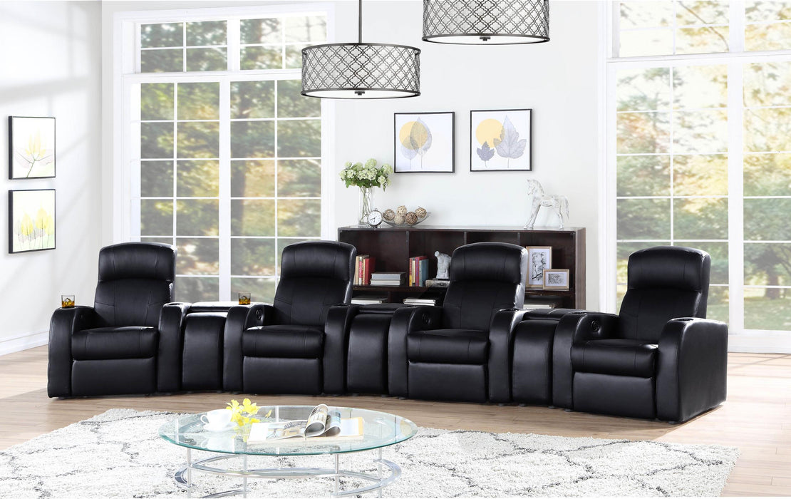 Cyrus Upholstered Recliner Home Theater Set - Premium Living Room Set from Coaster Z2 Standard - Just $1950! Shop now at Furniture Wholesale Plus  We are the best furniture store in Nashville, Hendersonville, Goodlettsville, Madison, Antioch, Mount Juliet, Lebanon, Gallatin, Springfield, Murfreesboro, Franklin, Brentwood