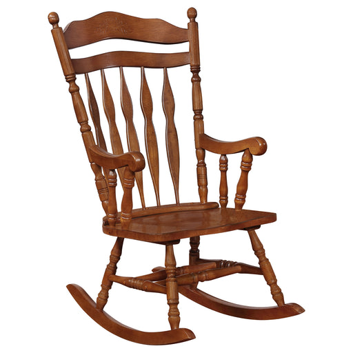 Aylin Rocking Chair Medium Brown - Premium Rocking Chair from Coaster Z2 Standard - Just $270! Shop now at Furniture Wholesale Plus  We are the best furniture store in Nashville, Hendersonville, Goodlettsville, Madison, Antioch, Mount Juliet, Lebanon, Gallatin, Springfield, Murfreesboro, Franklin, Brentwood