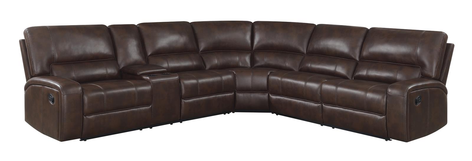 Brunson 3-piece Upholstered Motion Sectional Brown - Premium Sectional from Coaster Z2 Standard - Just $2038! Shop now at Furniture Wholesale Plus  We are the best furniture store in Nashville, Hendersonville, Goodlettsville, Madison, Antioch, Mount Juliet, Lebanon, Gallatin, Springfield, Murfreesboro, Franklin, Brentwood