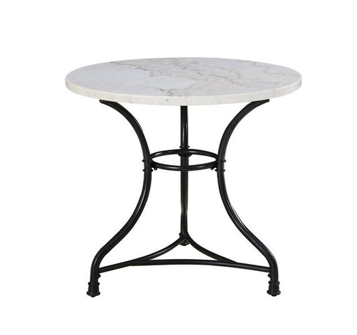 Claire - White Marble Top Round - White - Premium Dining Tables from Steve Silver Furniture - Just $389! Shop now at Furniture Wholesale Plus  We are the best furniture store in Nashville, Hendersonville, Goodlettsville, Madison, Antioch, Mount Juliet, Lebanon, Gallatin, Springfield, Murfreesboro, Franklin, Brentwood