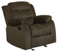 Rodman Upholstered Glider Recliner Chocolate - Premium Recliner from Coaster Z2 Standard - Just $398! Shop now at Furniture Wholesale Plus  We are the best furniture store in Nashville, Hendersonville, Goodlettsville, Madison, Antioch, Mount Juliet, Lebanon, Gallatin, Springfield, Murfreesboro, Franklin, Brentwood